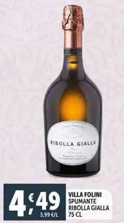 Deco Supermercati Villa folini spumante ribolla gialla offerta