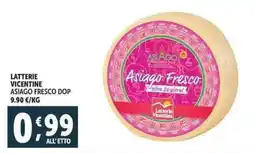Deco Supermercati Latterie vicentine asiago fresco dop offerta