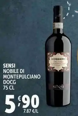 Deco Supermercati Sensi nobile di montepulciano docg offerta