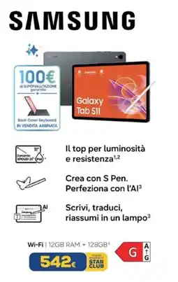 Euronics SAMSUNG Galaxy Tab S11 offerta