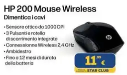 Euronics HP 200 Mouse Wireless offerta