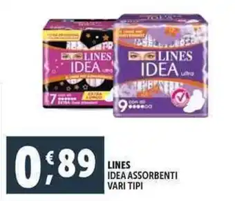 Deco Supermercati Lines idea assorbenti offerta