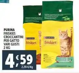 Deco Supermercati Purina friskies croccantini per gatto offerta