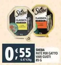 Deco Supermercati Sheba patè per gatto offerta