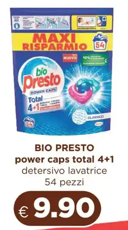 Acqua & Sapone BIO PRESTO power caps total 4+1 detersivo lavatrice offerta