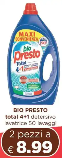 Acqua & Sapone BIO PRESTO total 4+1 detersivo lavatrice offerta