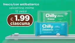 Acqua & Sapone Chilly fresco/con antibatterico salviettine intime offerta