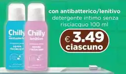 Acqua & Sapone Chilly con antibatterico/lenitivo detergente intimo senza risciacquo offerta