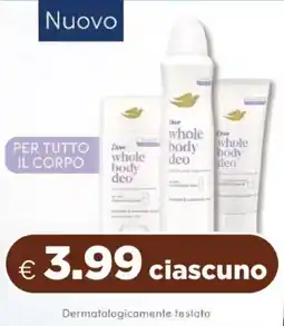 Acqua & Sapone Dove whole body deo offerta
