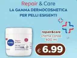 Acqua & Sapone Nivea repair&care crema corpo offerta