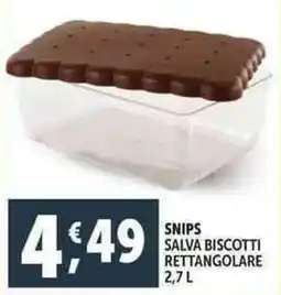 Deco Supermercati Snips salva biscotti rettangolare offerta