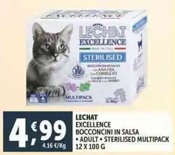 Deco Supermercati Lechat excellence bocconcini in salsa, adult, sterilised multipack offerta