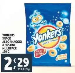 Deco Supermercati Yonkers snack al formaggio 8 bustine multipack offerta