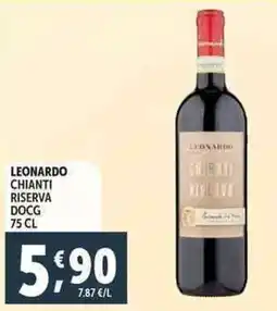 Deco Supermercati Leonardo chianti riserva docg offerta