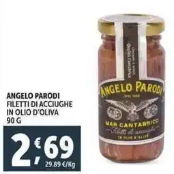 Deco Supermercati Angelo parodi filetti di acciughe in olio d'oliva offerta