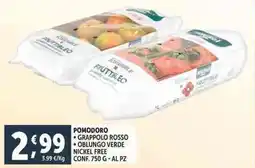 Deco Supermercati Pomodoro grappolo rosso oblungo verde nickel free offerta