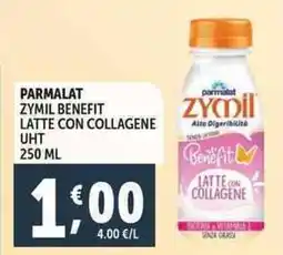 Deco Supermercati Parmalat zymil benefit latte con collagene uht offerta