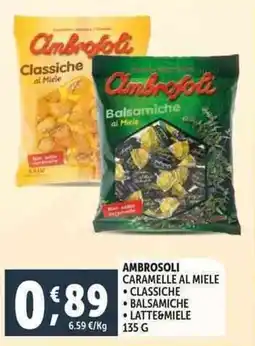 Deco Supermercati Ambrosoli caramelle al miele offerta