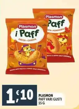 Deco Supermercati Plasmon paff offerta