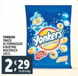 Deco Supermercati Yonkers snack al formaggio 8 bustine multipack offerta