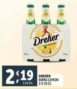 Deco Supermercati Dreher birra lemon offerta