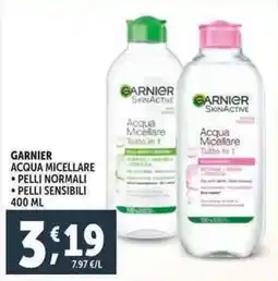 Deco Supermercati Garnier acqua micellare pelli normali pelli sensibili offerta