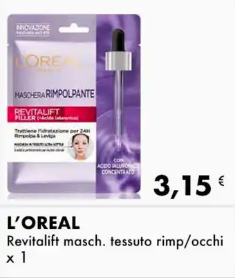 L'OREAL Revitalift masch. tessuto rimp/occhi