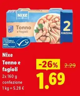 Expert Nixe Tonno e fagioli offerta