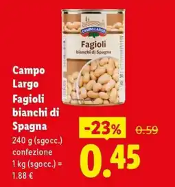Expert Campo Largo Fagioli bianchi di Spagna offerta