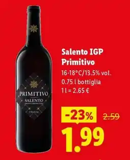 Expert Salento IGP Primitivo offerta