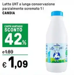 Iper La Grande Latte UHT a lunga conservazione parzialmente scremato CANDIA offerta