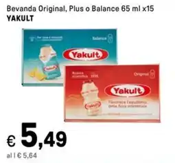 Iper La Grande Bevanda Original, Plus o Balance YAKULT offerta
