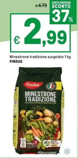 Iper La Grande Minestrone tradizione surgelato FINDUS offerta