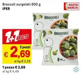 Iper La Grande Broccoli surgelati IPER offerta
