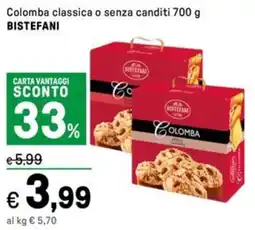Iper La Grande Colomba classica o senza canditi BISTEFANI offerta