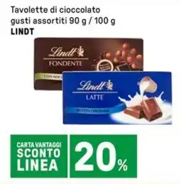 Iper La Grande Tavolette di cioccolato LINDT offerta