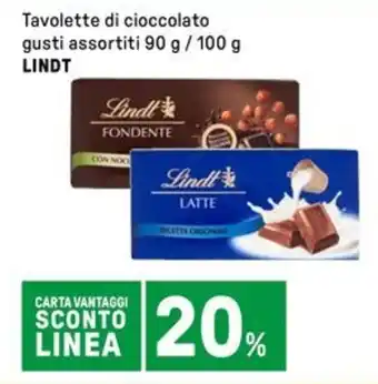 Iper La Grande Tavolette di cioccolato LINDT offerta
