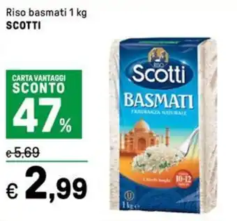 Iper La Grande Riso basmati SCOTTI offerta