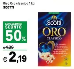 Iper La Grande Riso Oro classico SCOTTI offerta