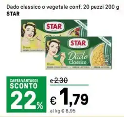 Iper La Grande Dado classico o vegetale STAR offerta