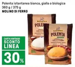 Iper La Grande Polenta istantanea bianca, gialla o biologica MOLINO DI FERRO offerta
