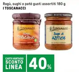 Iper La Grande Ragù, sughi o patè I TOSCANACCI offerta