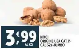 Deco Supermercati Noci origine usa cat i cal 32+ jumbo offerta