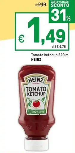 Iper La Grande Tomato ketchup HEINZ offerta