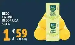 Deco Supermercati Decò limone in conf. offerta