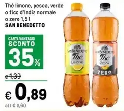 Iper La Grande The limone, pesca, verde o fico d'India normale o zero SAN BENEDETTO offerta