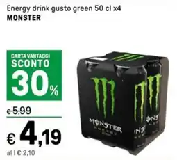 Iper La Grande Energy drink gusto green MONSTER offerta