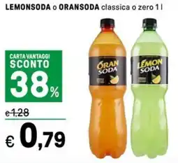 Iper La Grande LEMONSODA o ORANSODA classica o zero offerta
