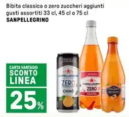 Iper La Grande Bibita classica o zero zuccheri aggiunti SANPELLEGRINO offerta