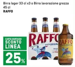 Iper La Grande Birra lager o Birra lavorazione grezza RAFFO offerta